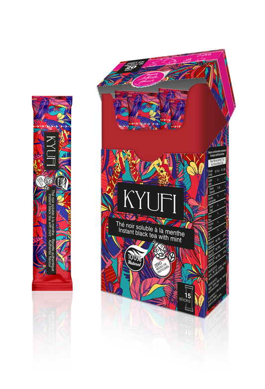 KYUFI Thé Noir Instantané À La Menthe - Recette Authentique