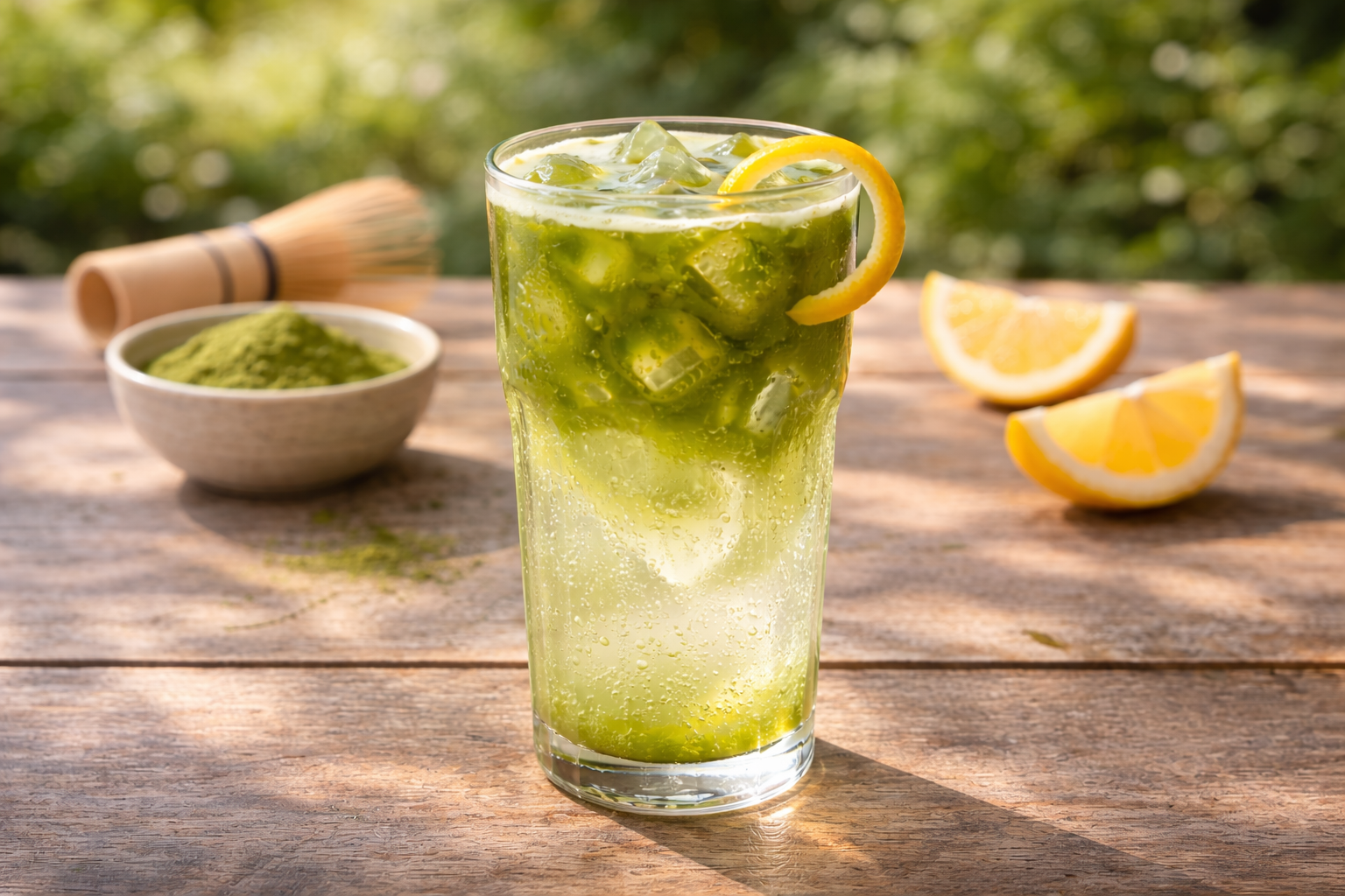 boisson fraîche au matcha