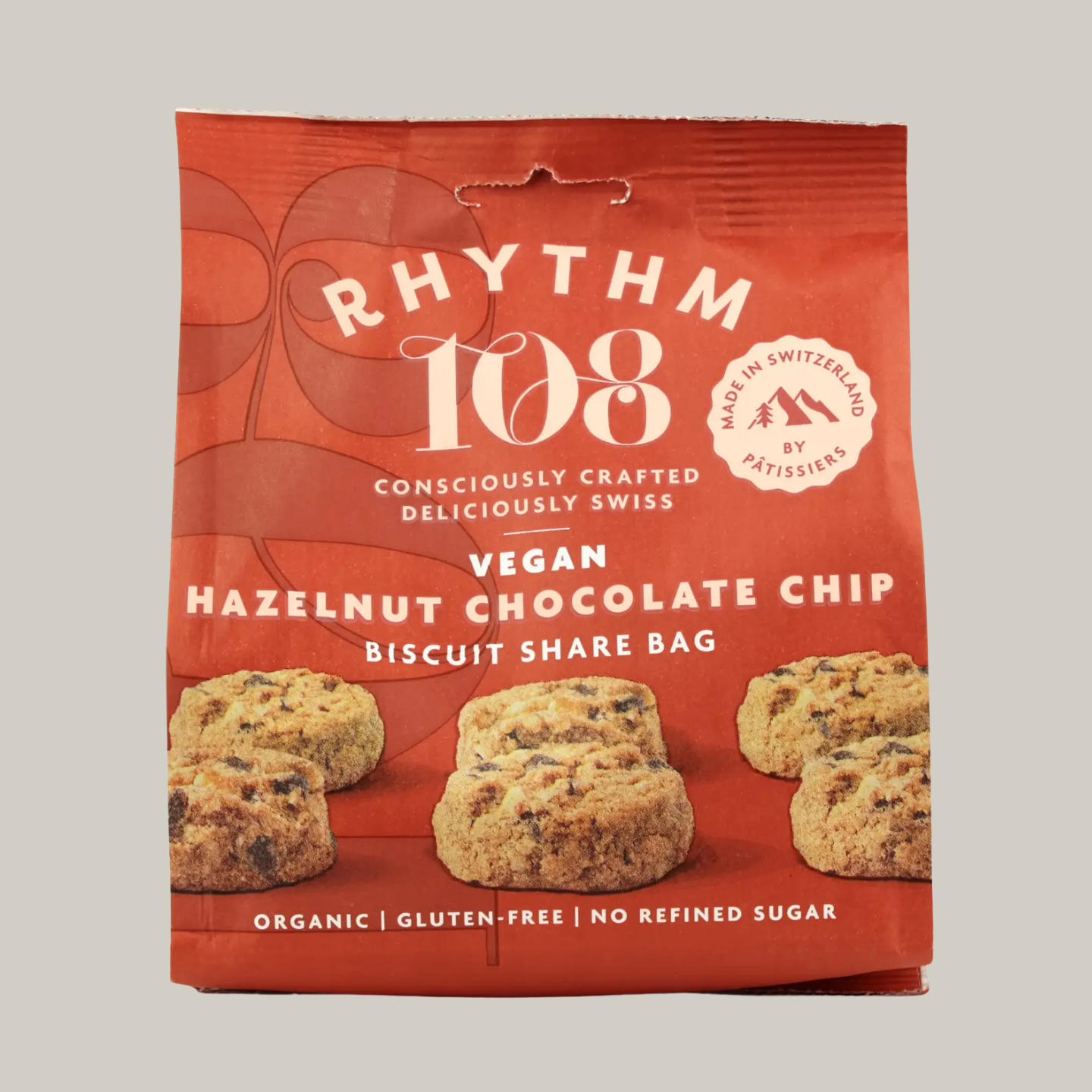 Rythm 108 - Biscuits véganes aux pépites de chocolat et noisettes grillées