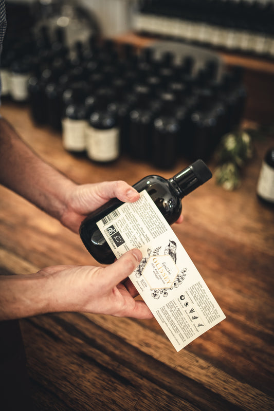 OLISSEY Organic extra virgin olive oil 50cl - SUBLIME - Light ripe fruitiness