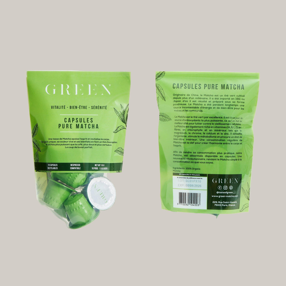 capsule de matcha green 