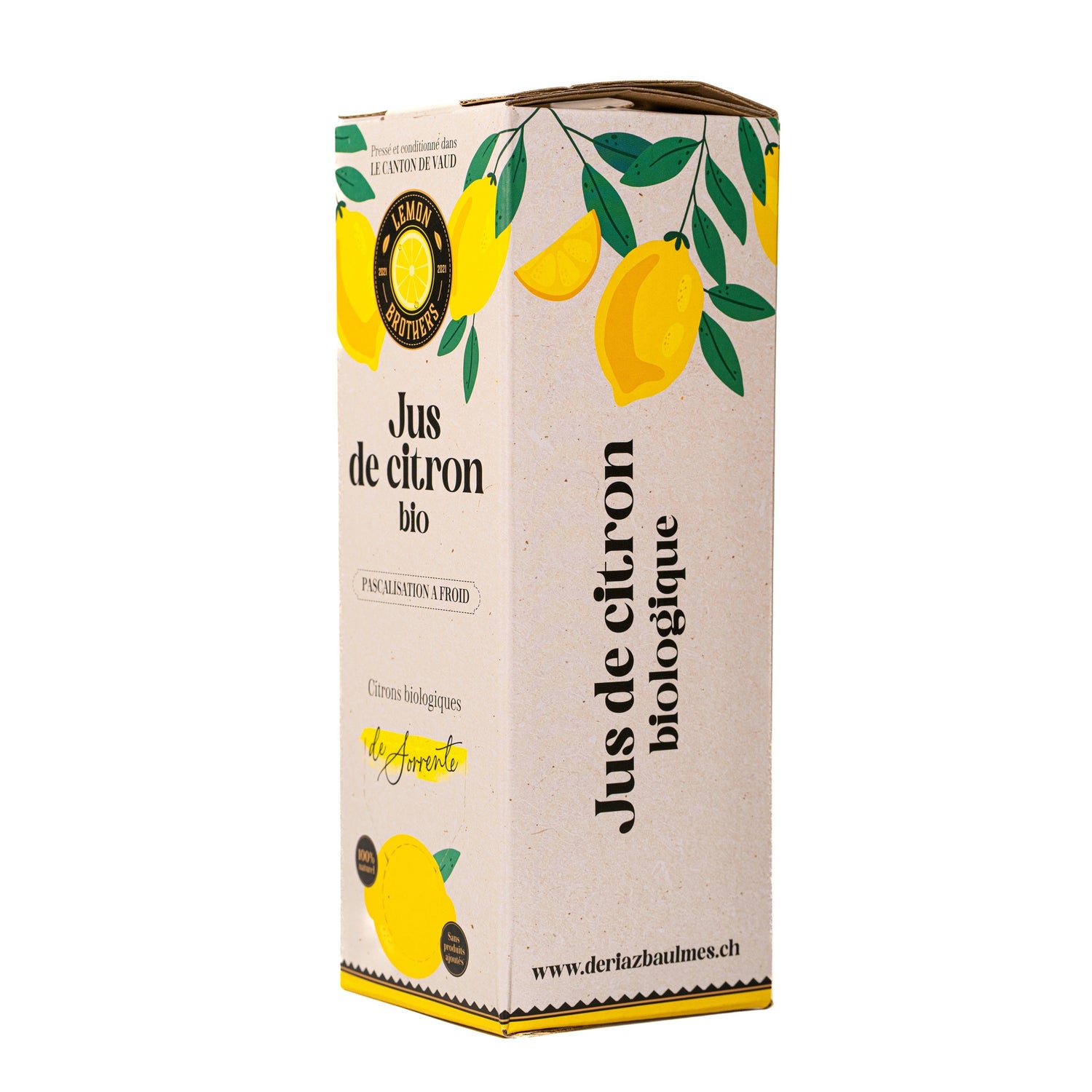 Jus de Citron Bio Pascalisé – 1L (Bag-in-Box)