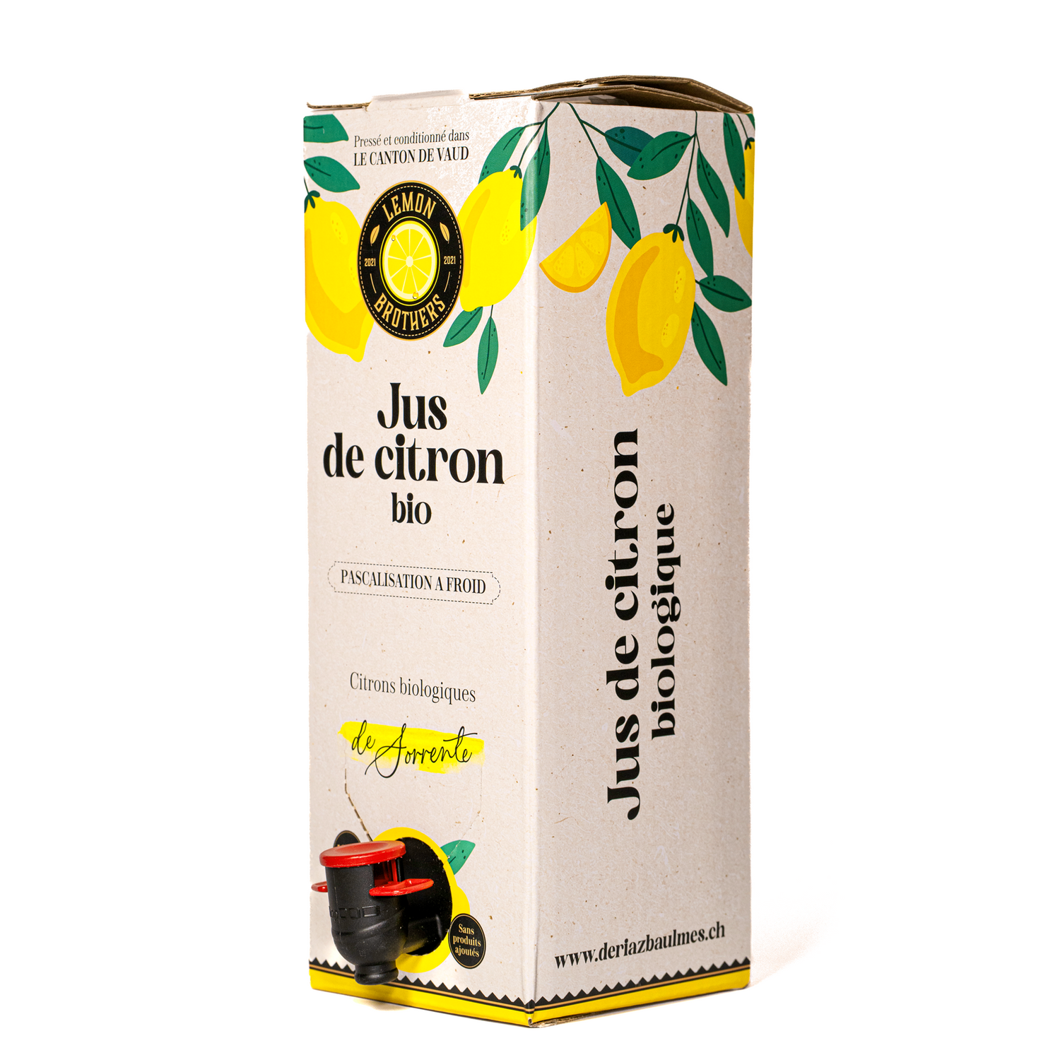 Jus de Citron Bio Pascalisé – 1L (Bag-in-Box)