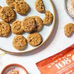 Vegane Kekse rhythm108 mit Schokoladenstückchen und Nüssen 