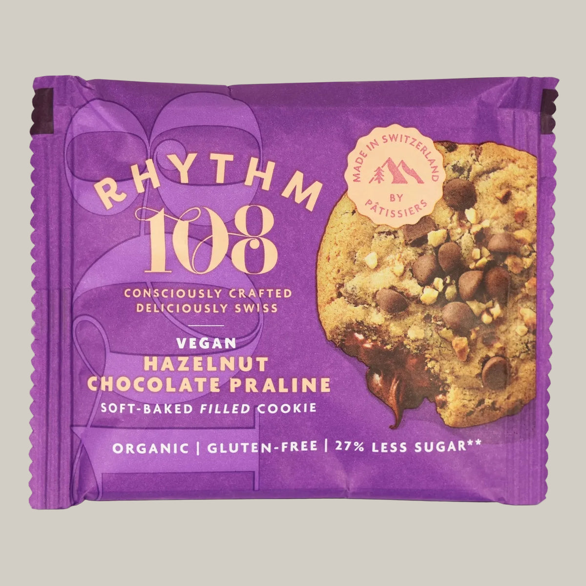 collations rythm 108 cookie vegan au praliné noisettes 