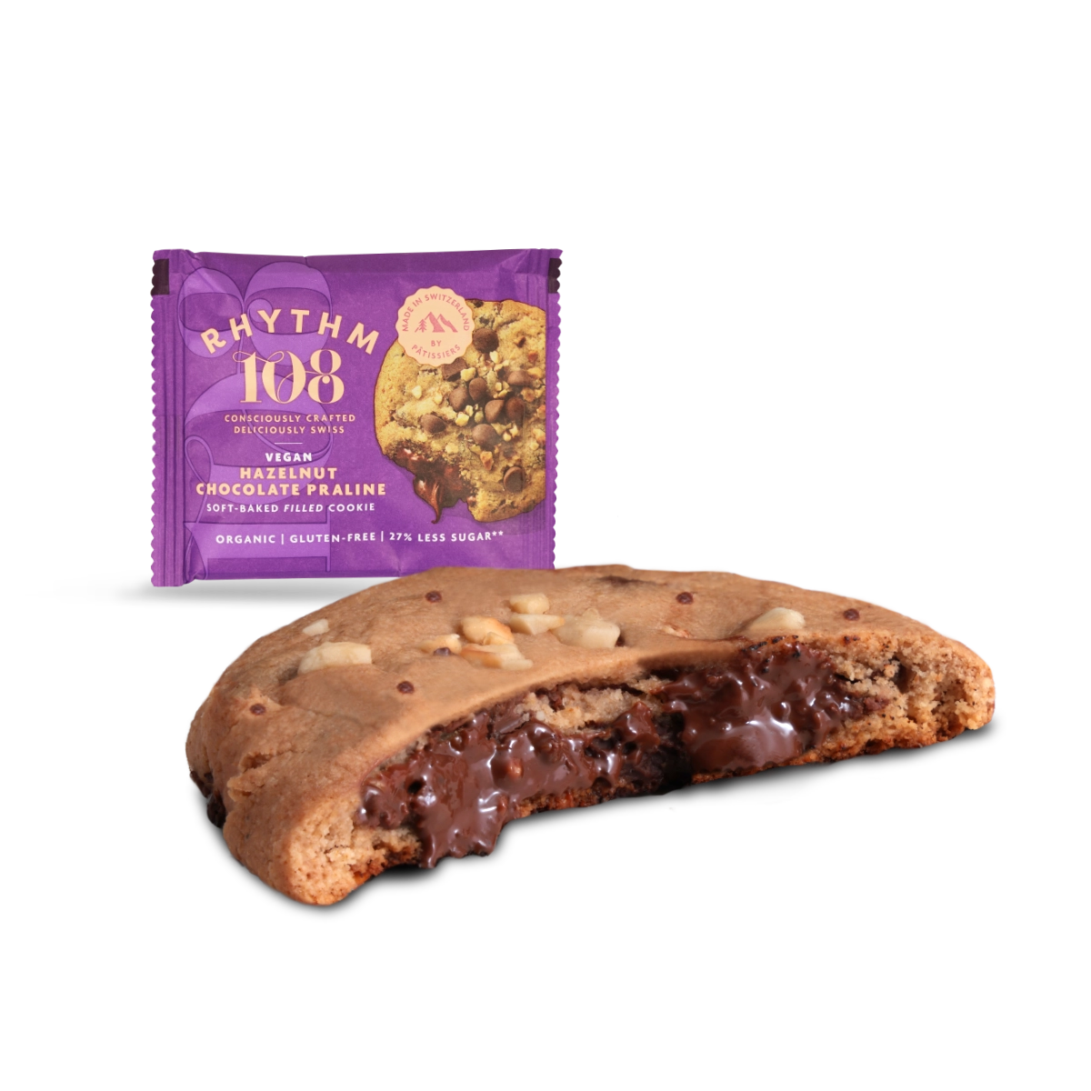 Rhythm 108 vegan hazelnut praline cookie 