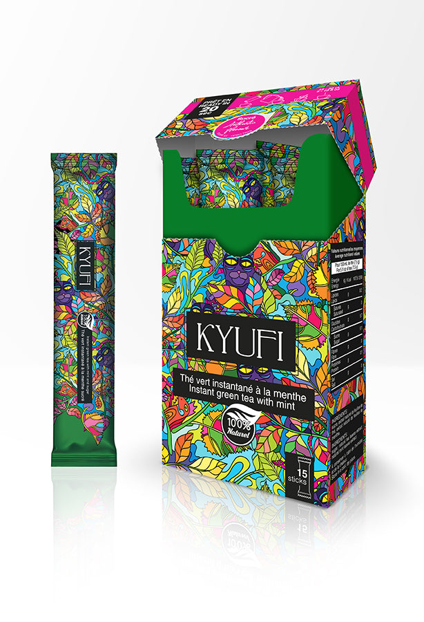 KYUFI Instant Green Tea with Mint - Authentic Recipe