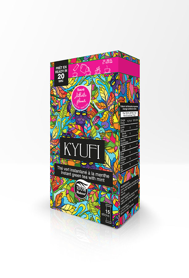Thé vert à la menthe instantanné