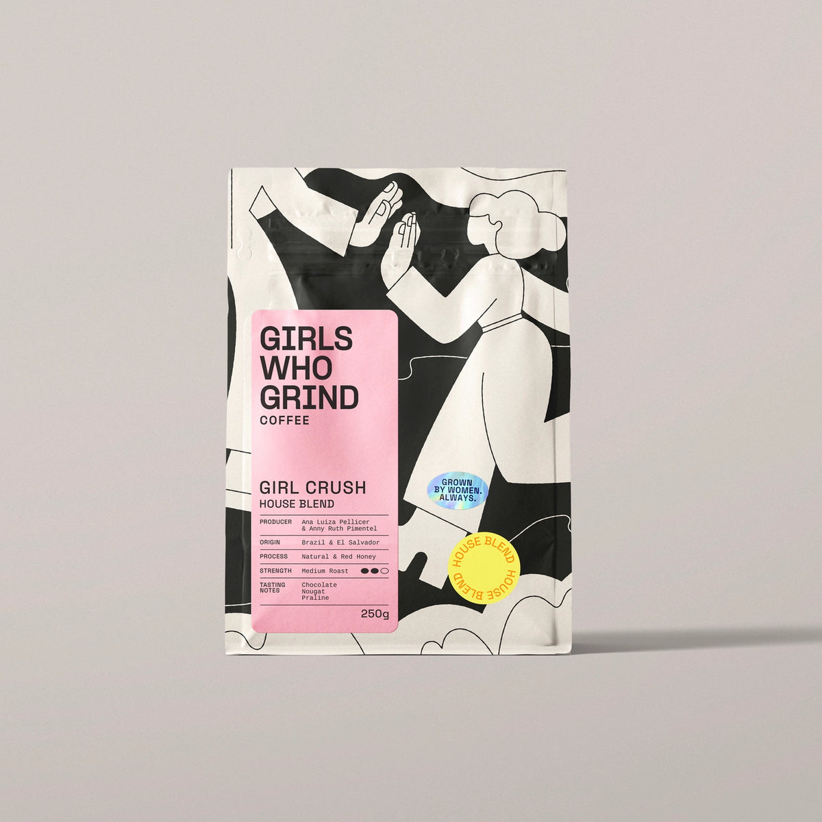cafe en graines girls who grind coffee de 250g
