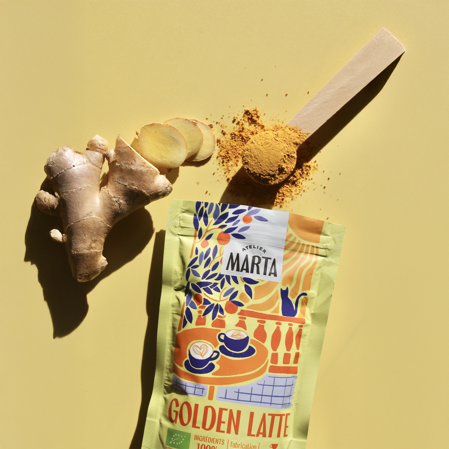 paquet de golden latte atelier marta 