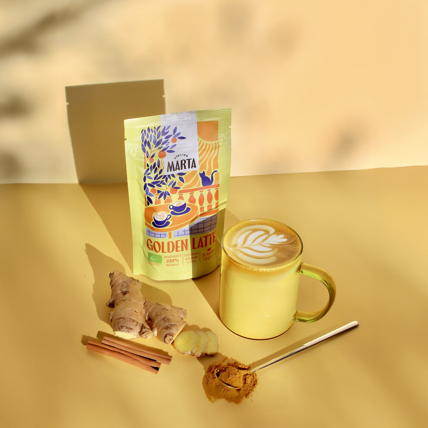 tasse de golden latte atelier marta