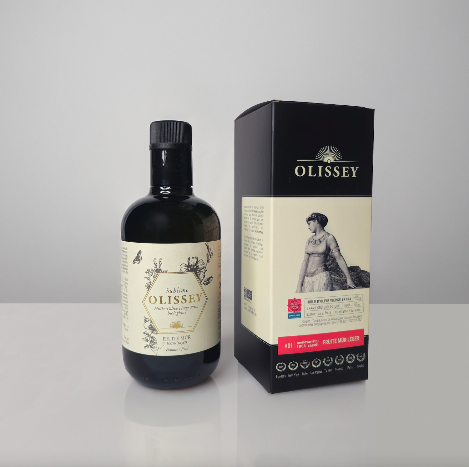 OLISSEY Huile d'olive vierge extra bio 50cl - SUBLIME - Fruité mûr léger